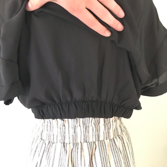 {Shinestar} Crop top with batwings, L - Picture 4 of 5